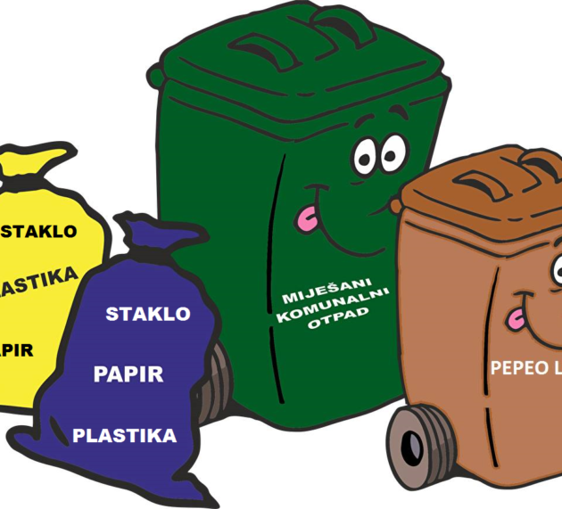 Obavijest o odvojenom prikupljanju otpada